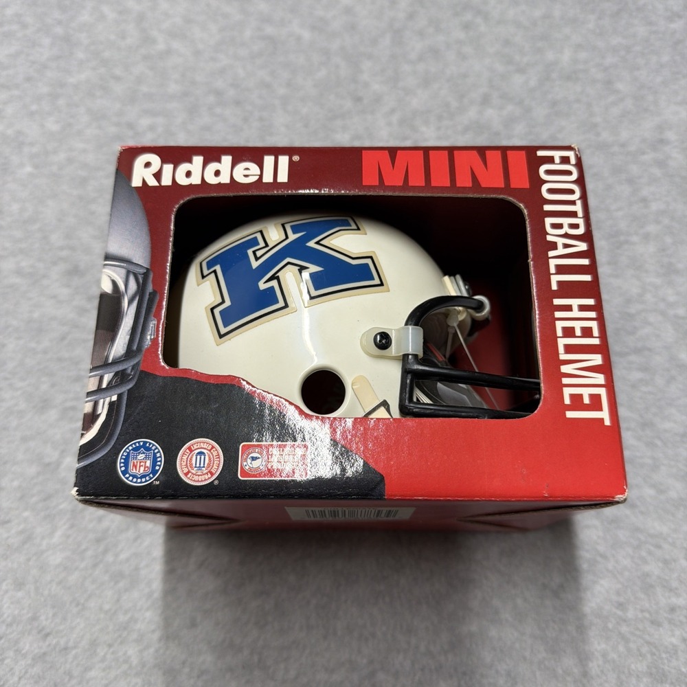 Vintage Kentucky Wildcats NCAA Riddell Authentic Football Mini Helmet SEC